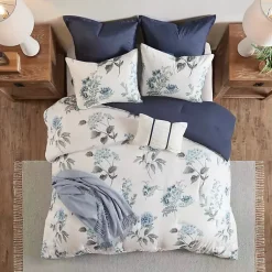 Kirklands Home Comforters|Blue Floral 7-pc. Full/Queen Comforter Set