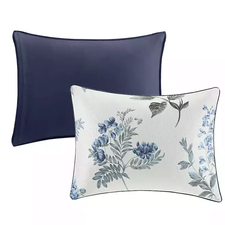 Kirklands Home Comforters|Blue Floral 7-pc. Full/Queen Comforter Set