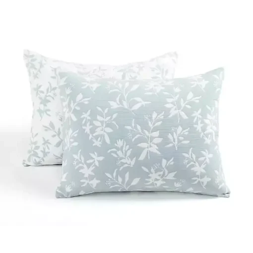 Kirklands Home Quilts|Blue Floral Reversible 3-pc. Full/Queen Quilt Set