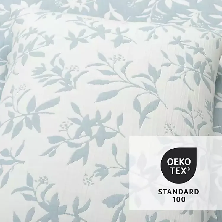 Kirklands Home Quilts|Blue Floral Reversible 3-pc. Full/Queen Quilt Set