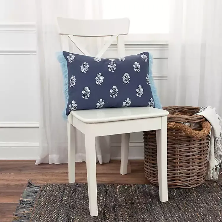 Hot French Floral Lumbar Pillow Pillows