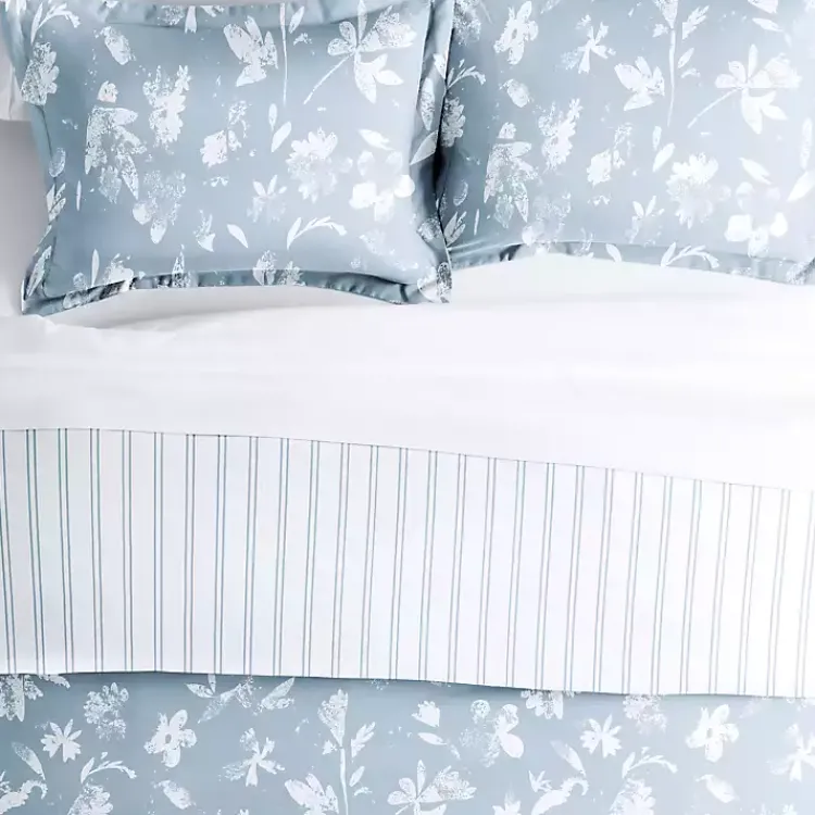 Kirklands Home Duvets|Blue Garden Farmhouse 3-pc. Twin Duvet Cover Set