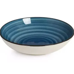 Kirklands Home Dinnerware|Gia Stoneware 24-pc. Dinnerware Set Blue