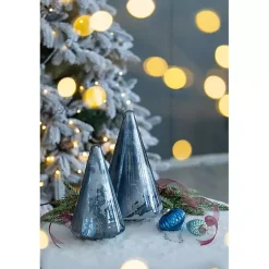 Glass Cone Shaped Christmas Tree, 10 in. Christmas Decorations