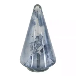 Glass Cone Shaped Christmas Tree, 11.5 in. Christmas Decorations