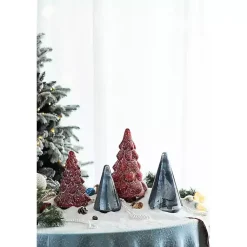 Glass Cone Shaped Christmas Tree, 11.5 in. Christmas Decorations