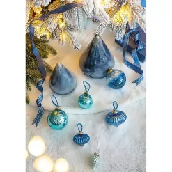 Glass Cone Shaped Christmas Tree, 11.5 in. Christmas Decorations