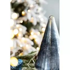 Glass Cone Shaped Christmas Tree, 11.5 in. Christmas Decorations