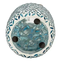 Clearance Blue Glass Mosaic Vase Vases