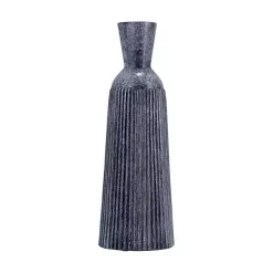 Outlet Grooved Glass Vase, 16in Vases