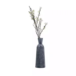 Outlet Grooved Glass Vase, 16in Vases
