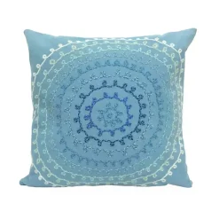 Kirklands Home Outdoor Cushions & Pillows|Lamontage Swirl Outdoor Throw Pillow Blue