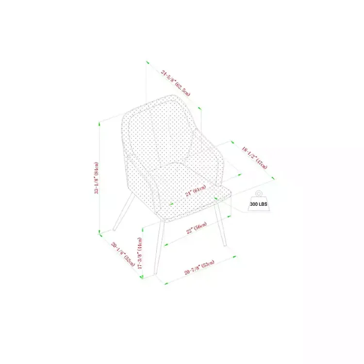 Kirklands Home Dining Chairs|Lily Upholstered Dining Chairs, Set of 2 Blue