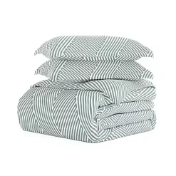 Kirklands Home Duvets|Blue Linear 2-pc. Twin Duvet Cover Set