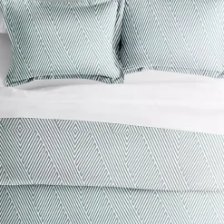 Kirklands Home Duvets|Blue Linear 2-pc. Twin Duvet Cover Set