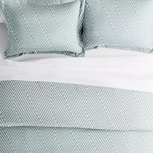 Kirklands Home Duvets|Blue Linear 2-pc. Twin Duvet Cover Set