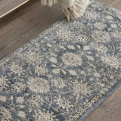 Kirklands Home Area Rugs|Blue Lush Vines Accent Rug