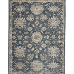 Kirklands Home Area Rugs|Blue Lush Vines Area Rug, 8x10