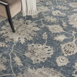 Kirklands Home Area Rugs|Blue Lush Vines Area Rug, 8x10