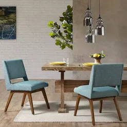 Kirklands Home Dining Chairs|Mid-Century Modern Dining Chairs, Set of 2 Blue