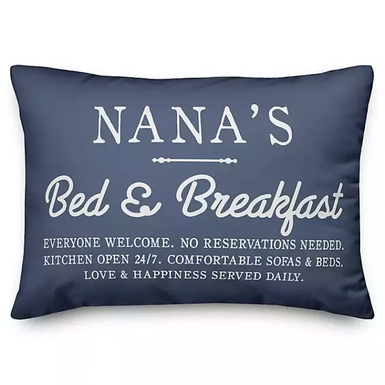 Discount Blue Nana's Bed and Breakfast Accent Pillow Pillows