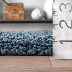 Kirklands Home Area Rugs|Neva Plush Shag Area Rug, 5x7 Blue