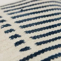 Outlet Blue Offset Colorblock Stripe Throw Pillow Pillows