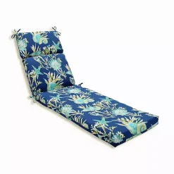 Kirklands Home Outdoor Cushions & Pillows|Blue Pacific Outdoor Chaise Cushion