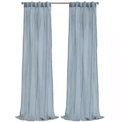 Kirklands Home Curtains & Drapes|Paloma Curtain Panel, 95 in. Blue
