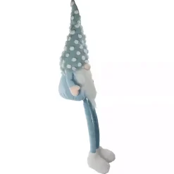 Blue Polka Dotted Gnome Shelf Sitter Statues & Figurines