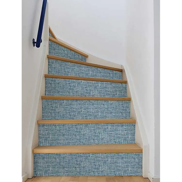 Kirklands Home Wall Murals & Wallpaper|Poplin Peel & Stick Wallpaper Blue