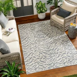 Kirklands Home Outdoor Rugs|Blue Ravello Outdoor Rug, 7x10