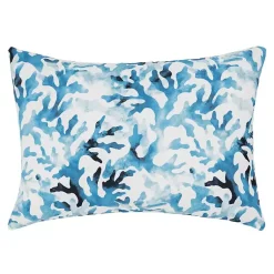 Kirklands Home Outdoor Cushions & Pillows|Blue Reef Indoor/Outdoor Lumbar Pillow
