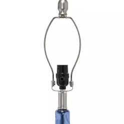 Kirklands Home Table Lamps|Rippled Glass Droplet Table Lamp Blue