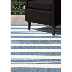 Kirklands Home Outdoor Rugs|Robin Stripe Outdoor Rug, 8x11 Blue