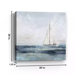 Kirklands Home Canvas Art|Sailing I Canvas Art Print Blue