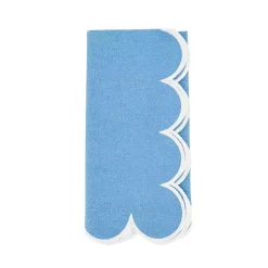 Kirklands Home Table Linens|Scalloped Edge Napkins, Set of 4 Blue