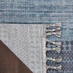 Kirklands Home Area Rugs|Scandinavian Stripe Runner Blue