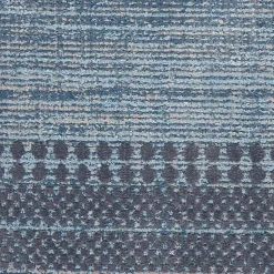 Kirklands Home Area Rugs|Scandinavian Stripe Runner Blue