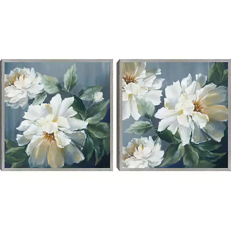 Kirklands Home Canvas Art|Secret Garden Framed Canvas Art Print Blue