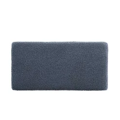 Kirklands Home Benches & Ottomans|Blue Sherpa & Walnut Rectangle Storage Ottoman