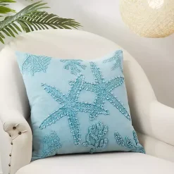 Discount Stonewashed Oceanic Starfish Throw Pillow Pillows