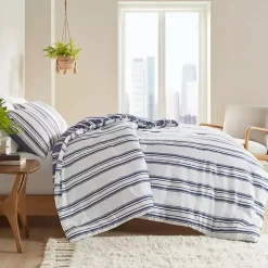 Kirklands Home Comforters|Blue Stripe Jackson 3-pc. King Comforter Set