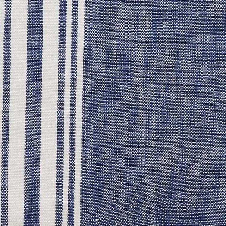 Kirklands Home Table Linens|Blue Striped Fringe Table Runner, 72 in.