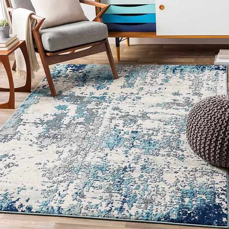 Kirklands Home Area Rugs|Sutton Contemporary Area Rug, 7x10 Blue