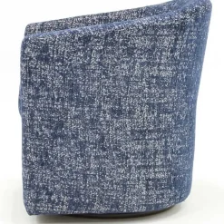 Kirklands Home Accent Chairs|Swivel Barrel Accent Chair Blue