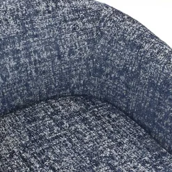 Kirklands Home Accent Chairs|Swivel Barrel Accent Chair Blue