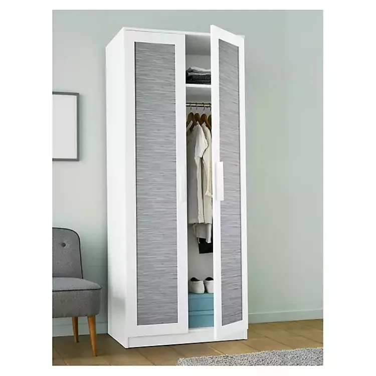 Kirklands Home Wall Murals & Wallpaper|Textured Grassweave Peel & Stick Wallpaper Blue