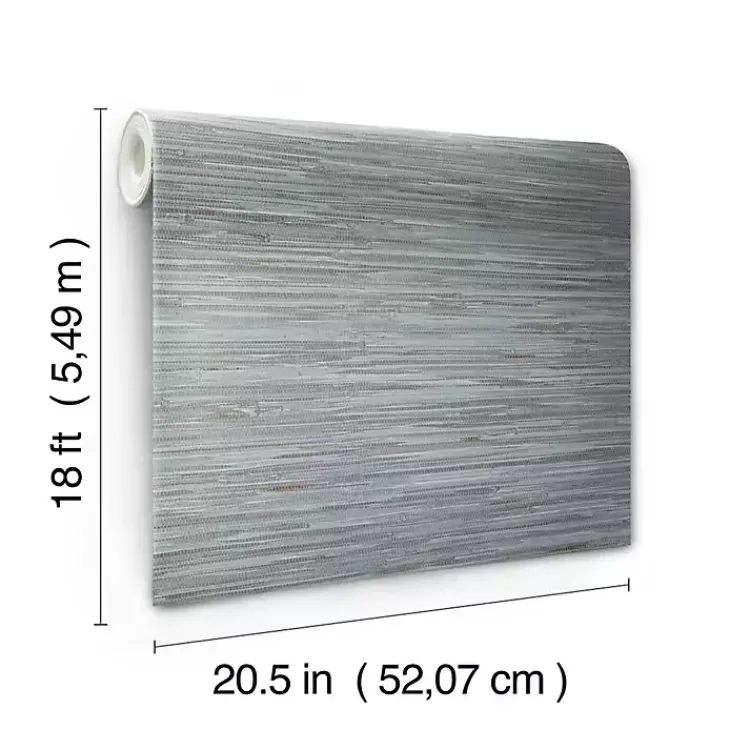 Kirklands Home Wall Murals & Wallpaper|Textured Grassweave Peel & Stick Wallpaper Blue
