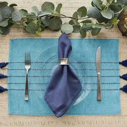Kirklands Home Table Linens|Thera Stripe Placemats, Set of 6 Blue